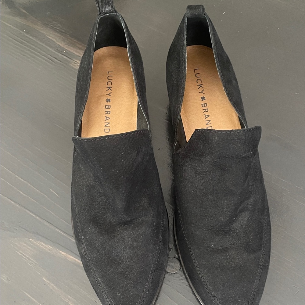 Lucky Brand Black Suede Booties